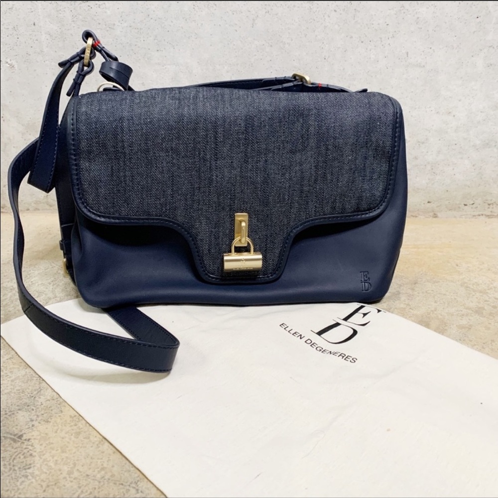 Ellen ED Lagoon Brody leather crossbody bag